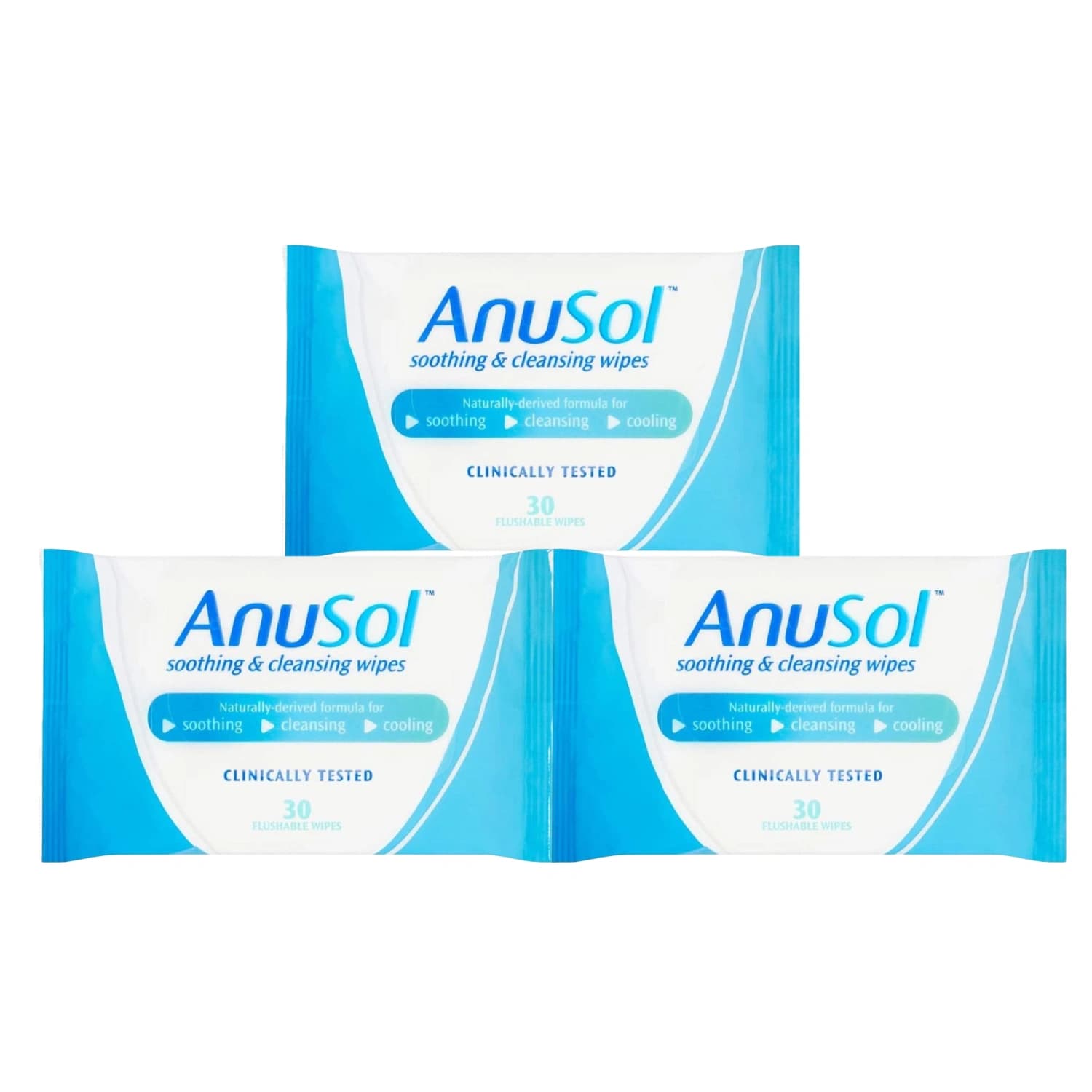 Anusol Soothing &amp; Cleansing Flushable Wipes 30 Pack