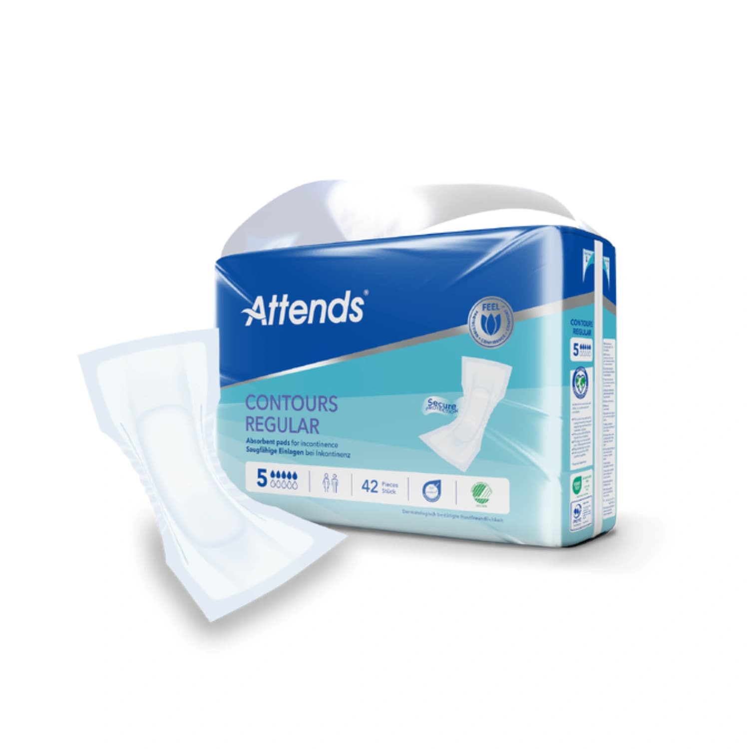Attends Contours Regular Pads