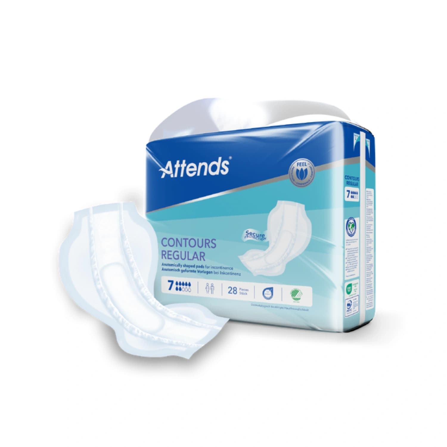 Attends Contours Regular Pads