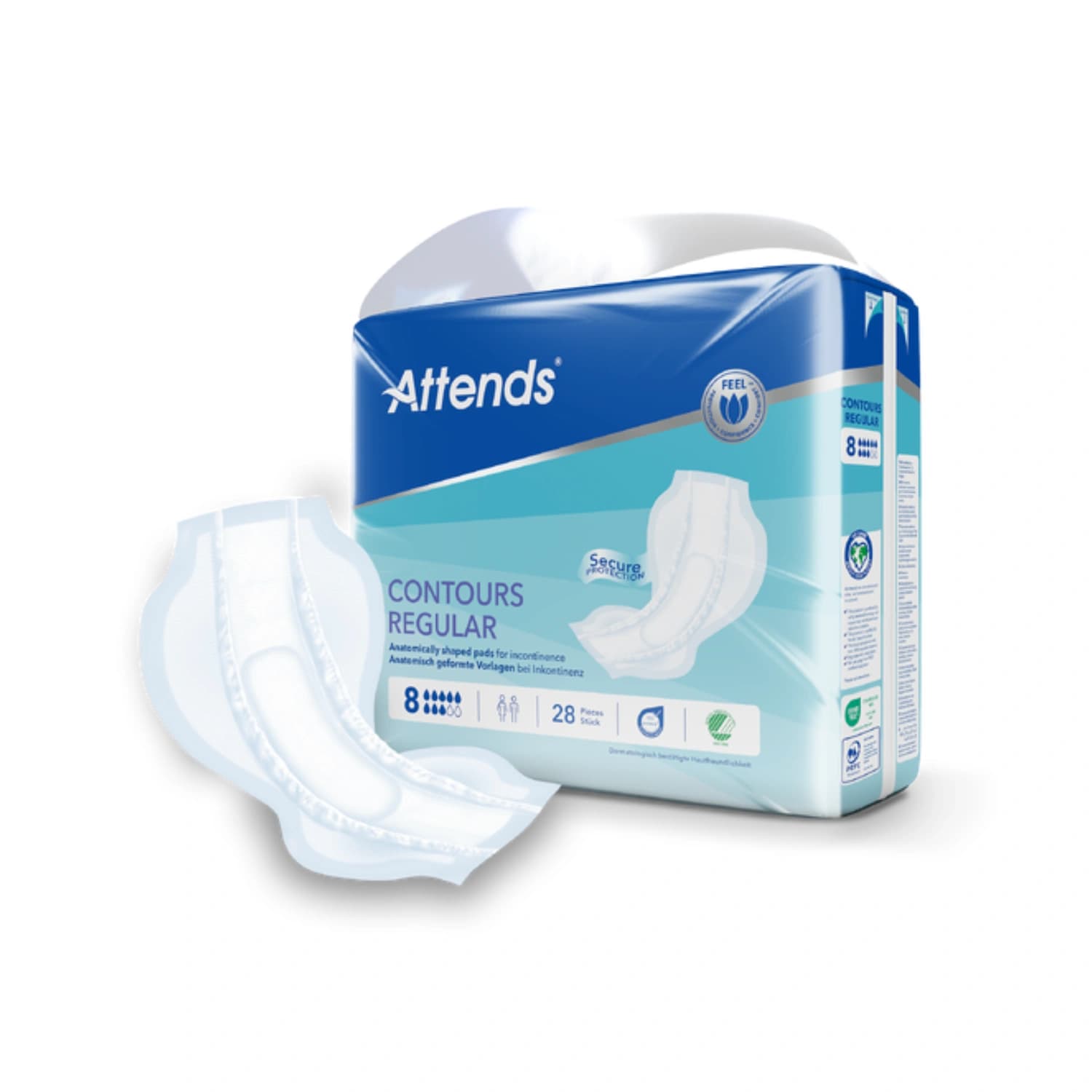 Attends Contours Regular Pads