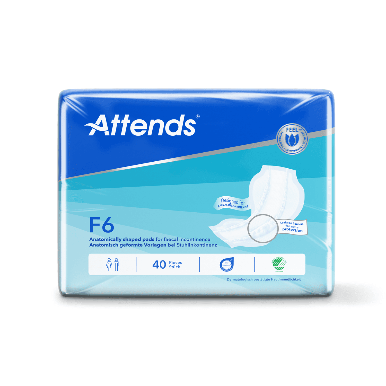 Attends F6 Faecal Pad 40 Pack