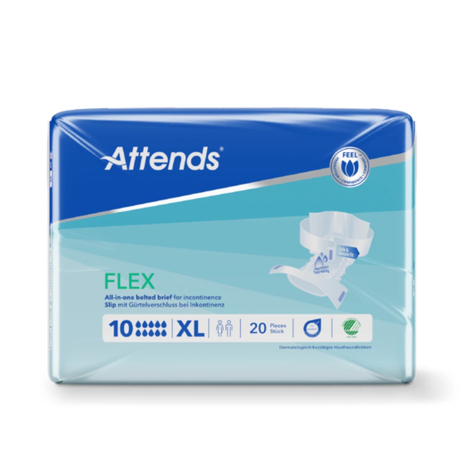 Attends Flex All-In-One Belted Pads