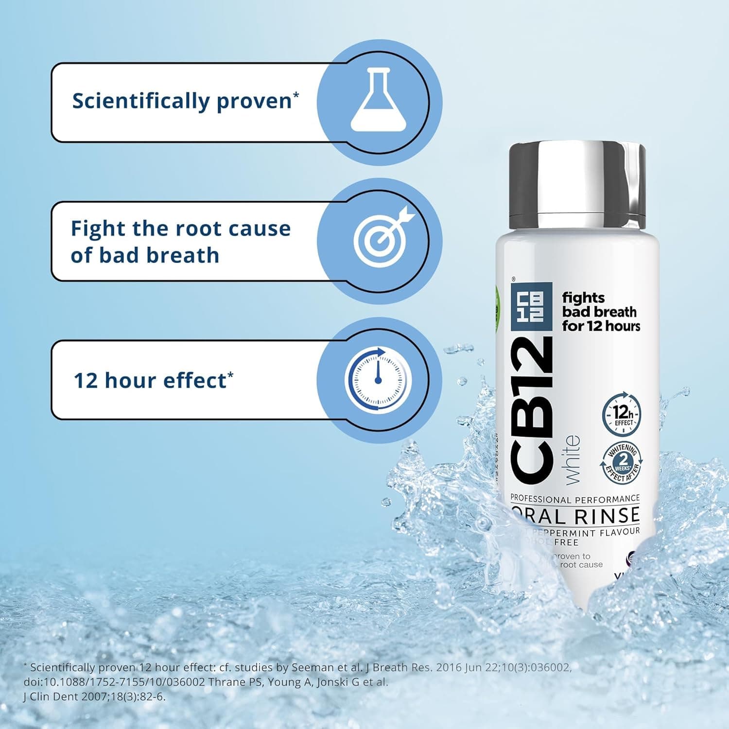 CB12 Whitening Peppermint Mouthwash 250ml