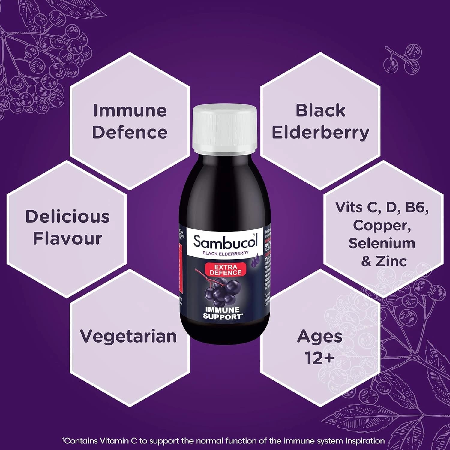 Sambucol Black Elderberry Liquid Extract for Kids 120ml