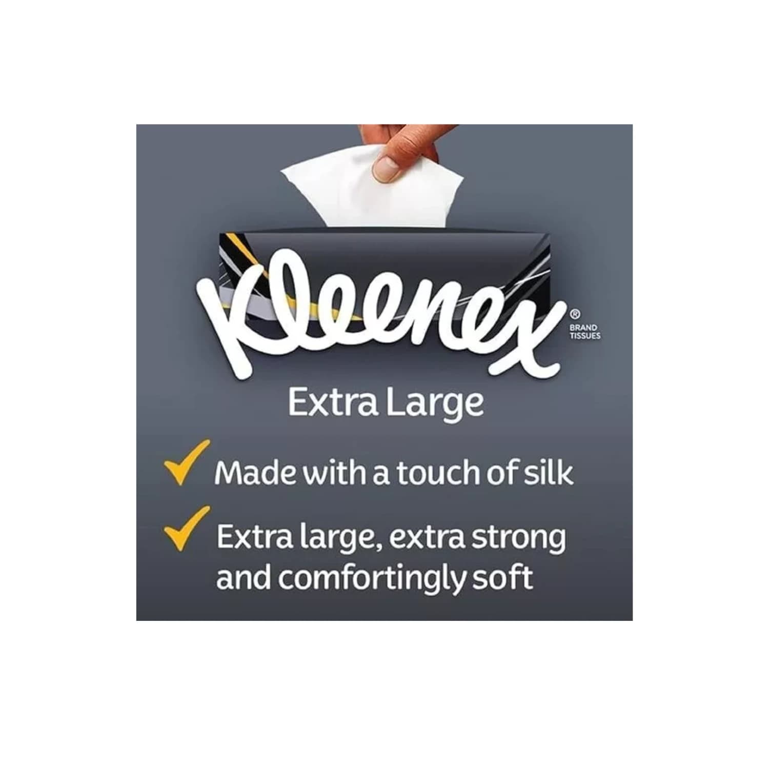 Kleenex Extra Large Tissues Compact Twin Pack