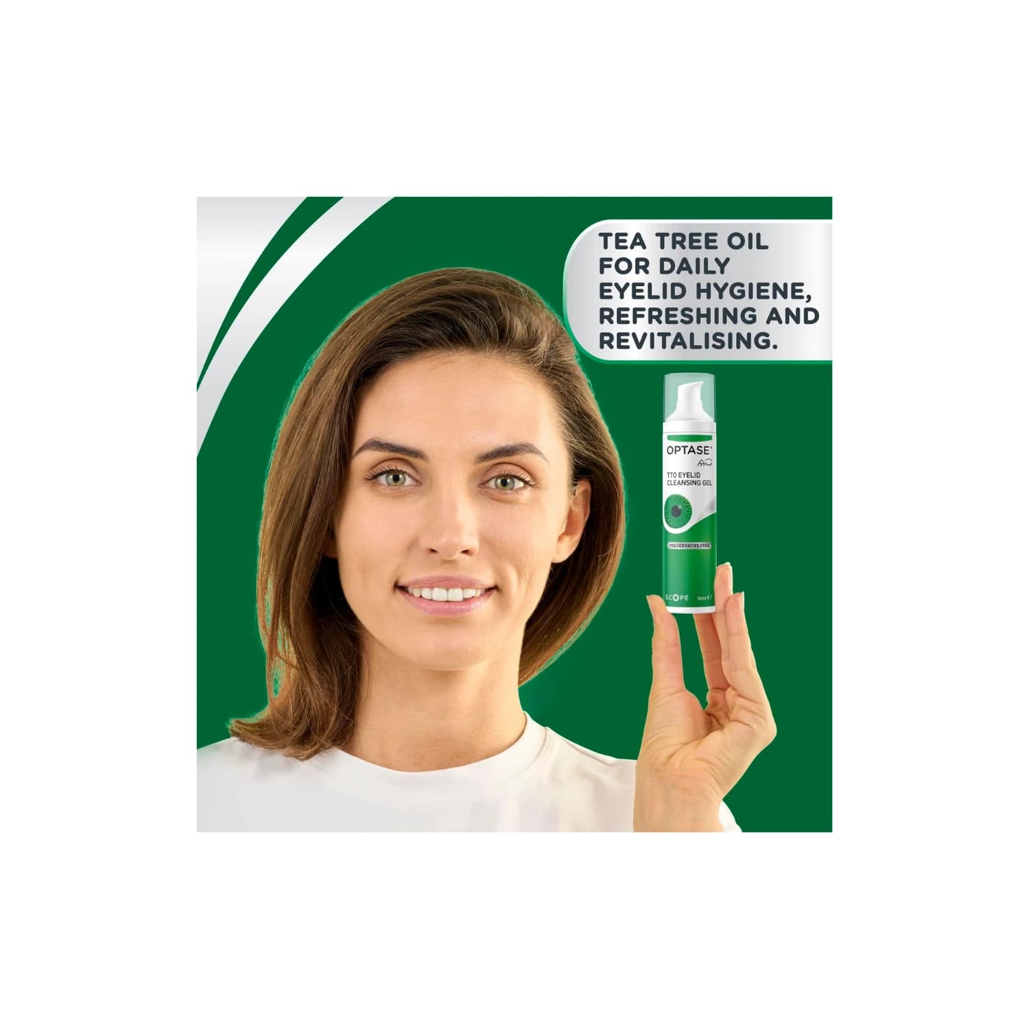 Optase Tea Tree Oil Eyelid Cleansing Gel 50ml