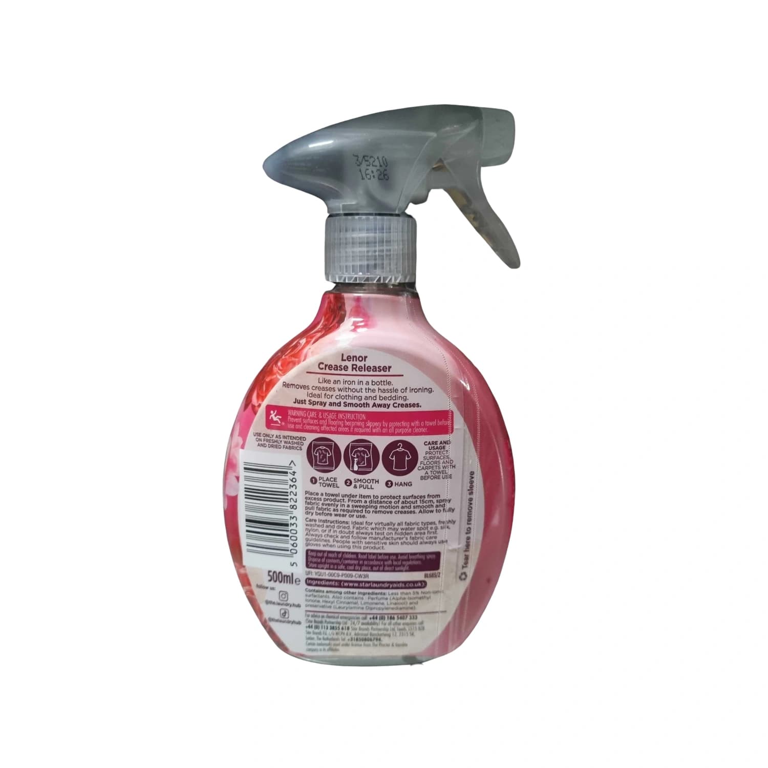Lenor Crease Releaser Confidence Jasmine & Red Berries 500ml