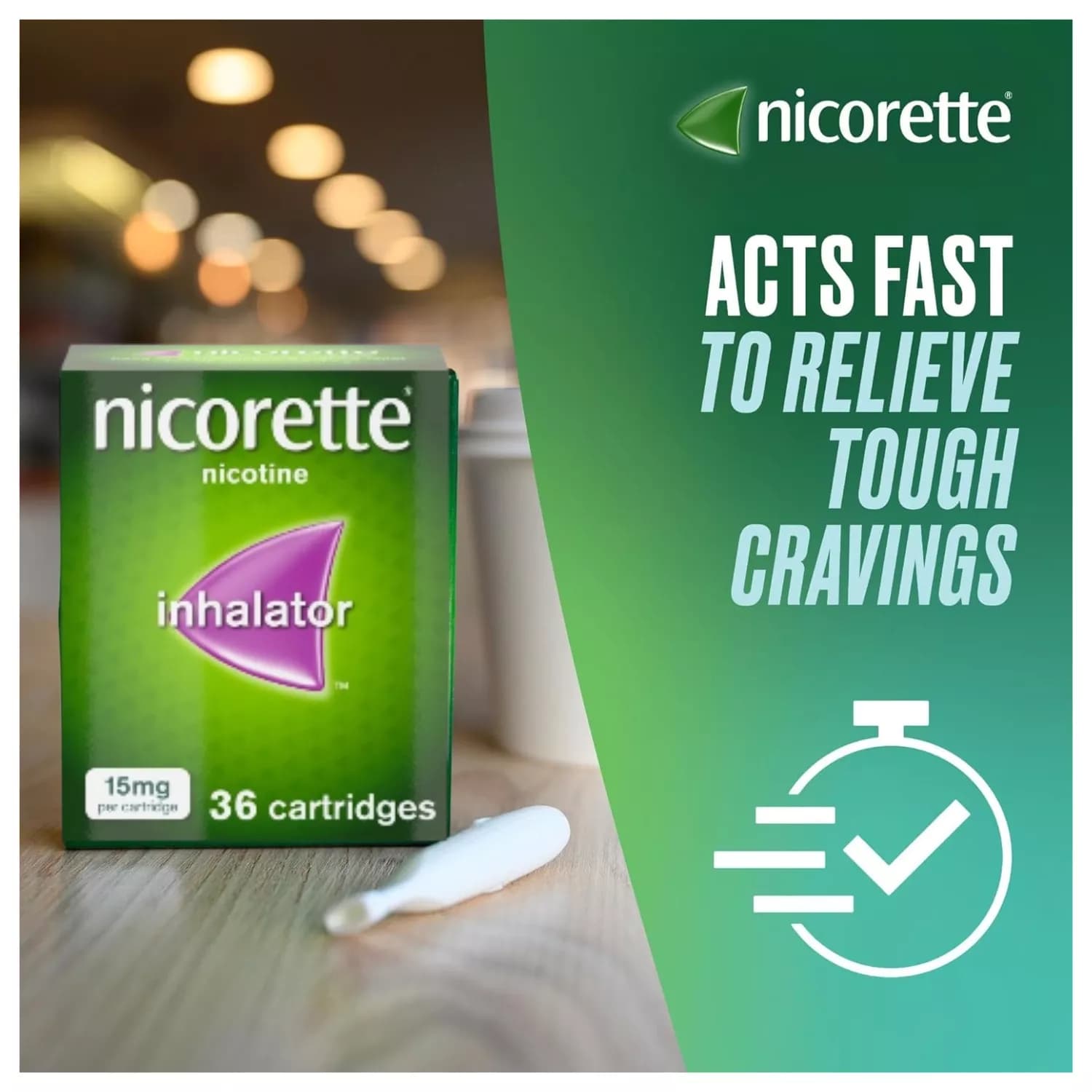 Nicorette 15mg Inhalator 36 Cartridges