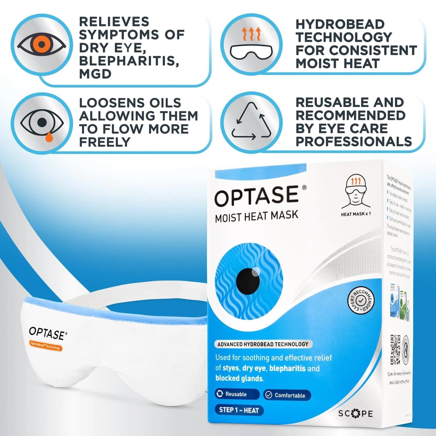 Optase Moist Heat Eye Mask