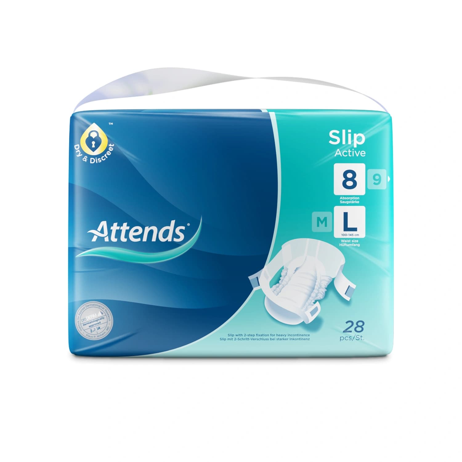 Attends Slip Active - Breathable Slip for Heavy Incontinence