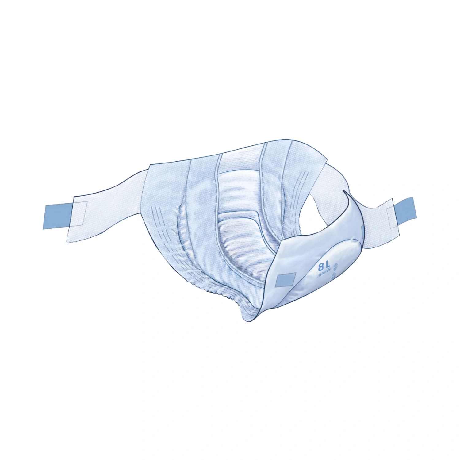 Attends Slip Active - Breathable Slip for Heavy Incontinence