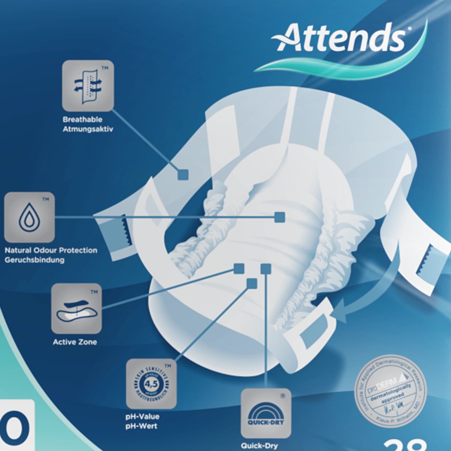 Attends Slip Active - Breathable Slip for Heavy Incontinence