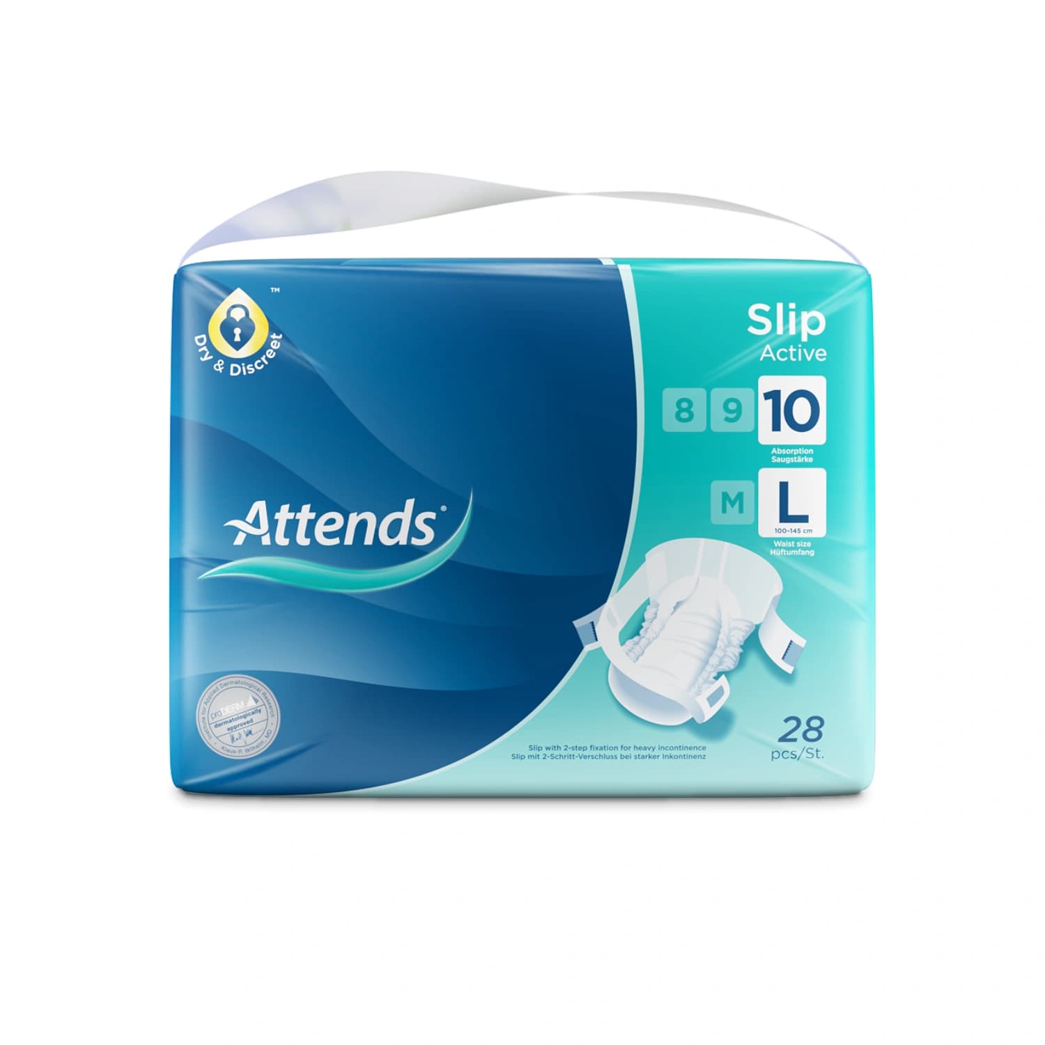 Attends Slip Active - Breathable Slip for Heavy Incontinence
