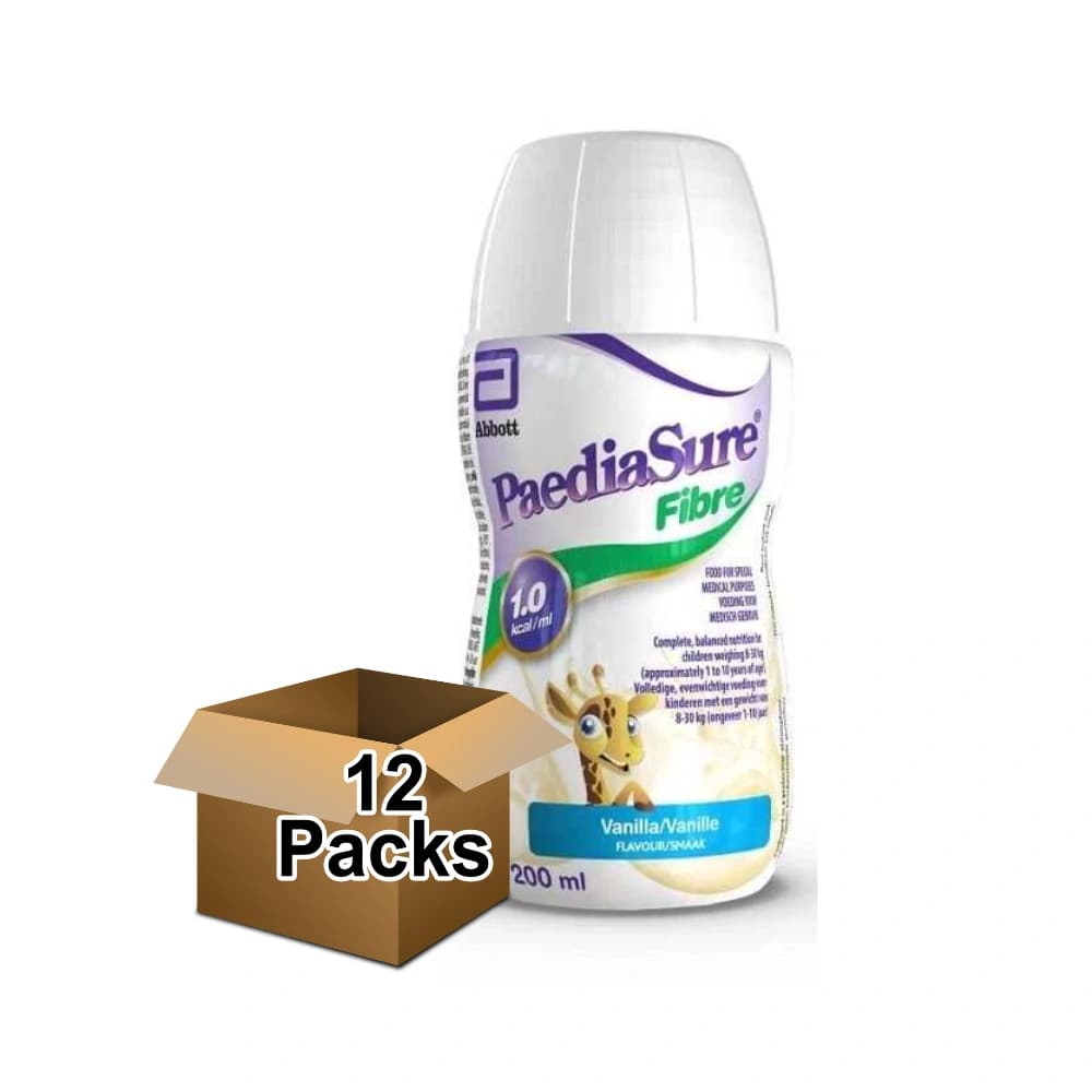 Paediasure Fibre Bottle Vanilla 200ml - Pack of 12