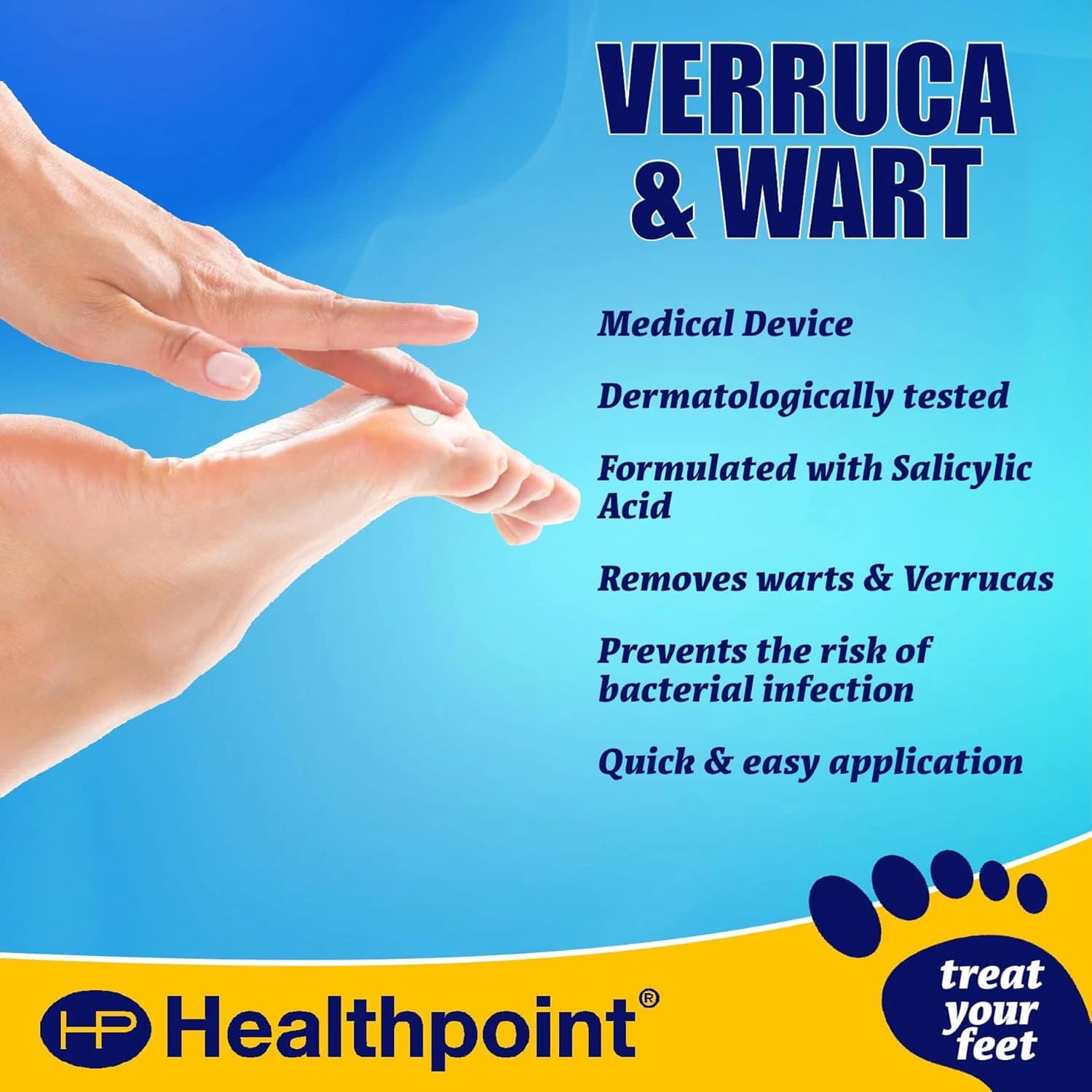 Healthpoint Verruca &amp; Wart Patch 10 Pack
