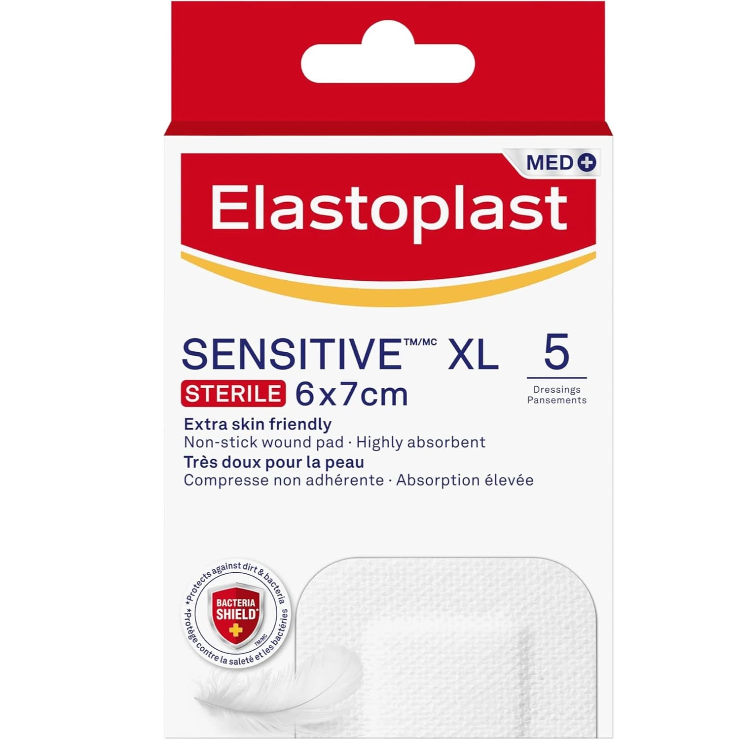 Elastoplast Sensitive Dressings 6x7cm Xl (5)