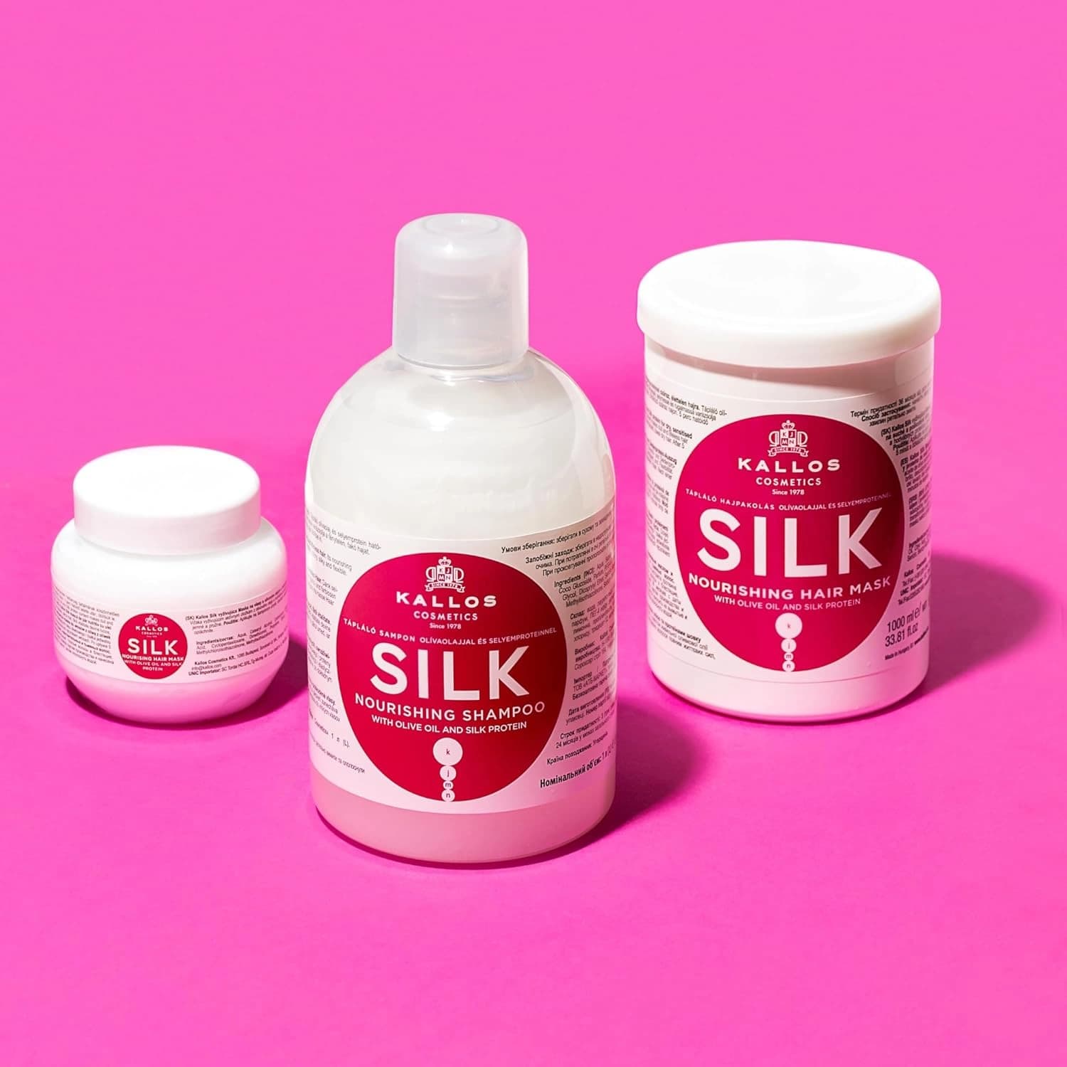Kallos Silk Hair Mask with Olive Oil &amp; Protein 1000ml