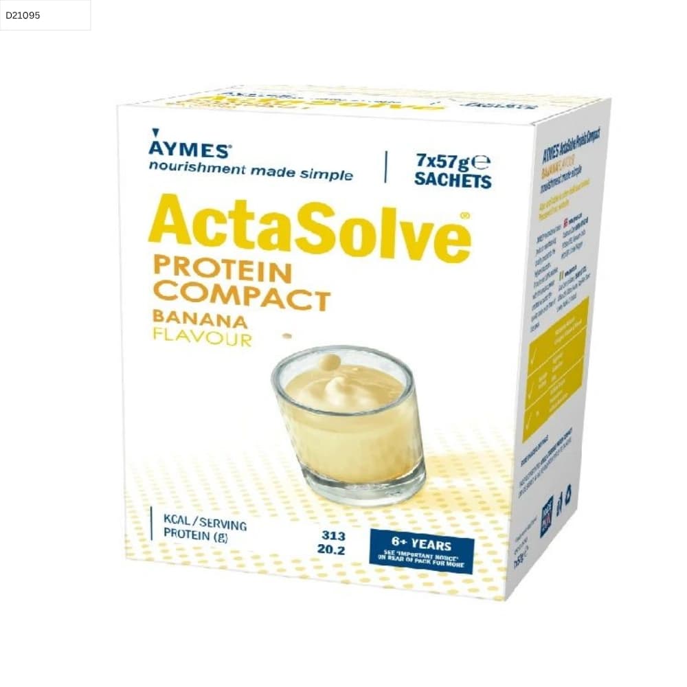 Aymes Actasolve Protein Compact Banana Sachet 7 X 57g