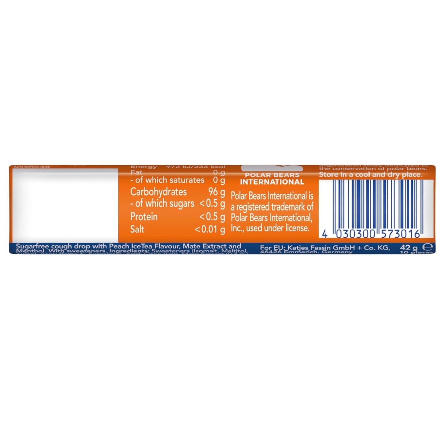 Vicks VapoDrop Cough Sweets Ice Tea Peach 42g