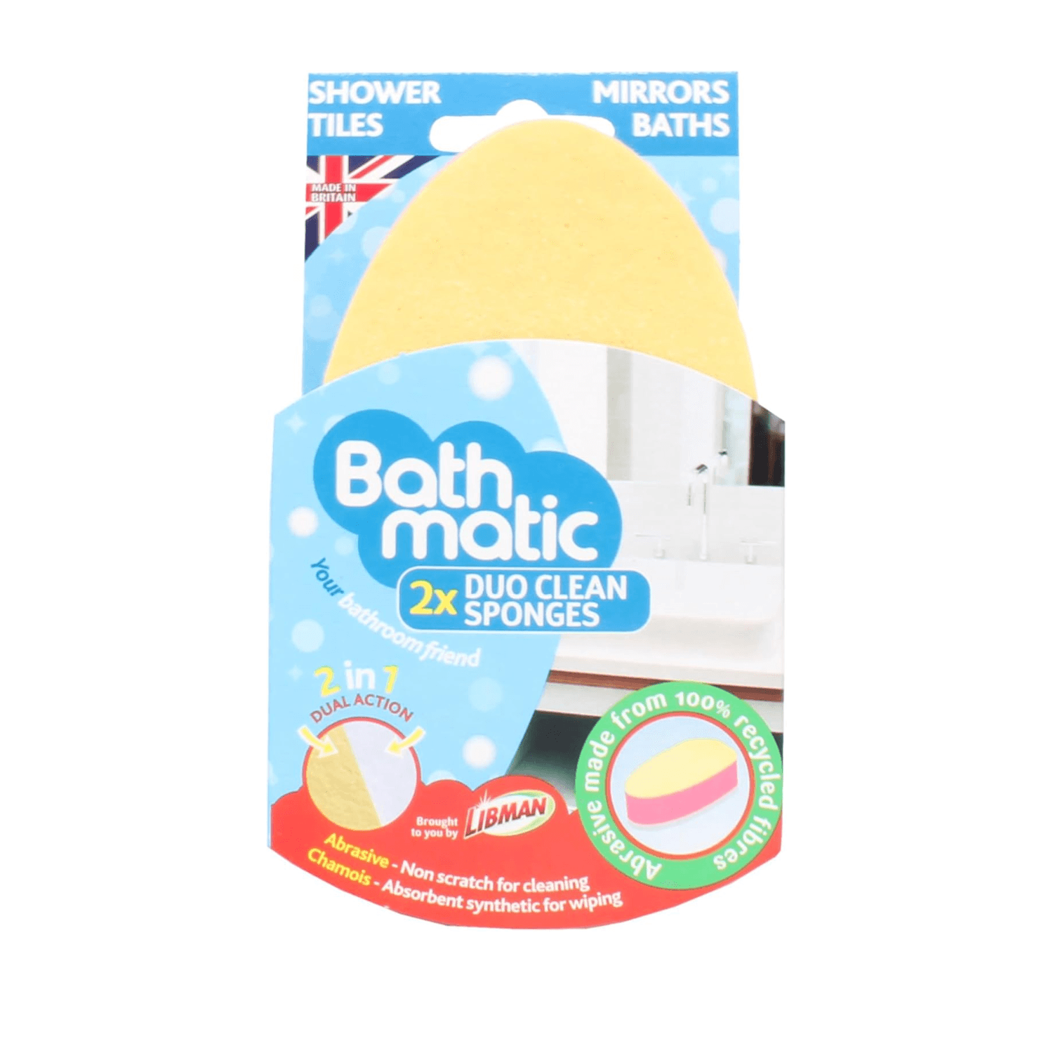 Dishmatic Bathmatic Clean Sponge Duo