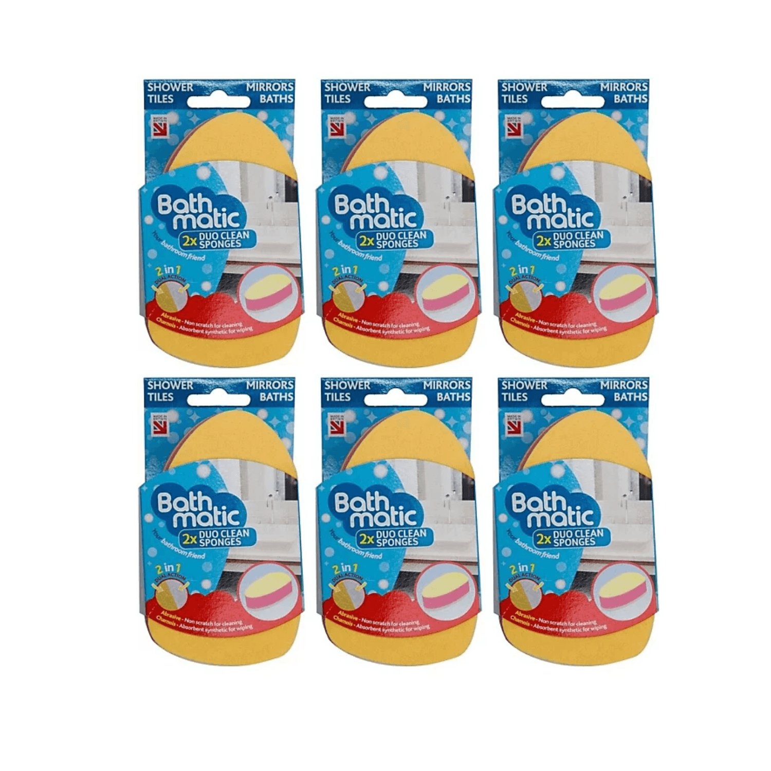 Dishmatic Bathmatic Clean Sponge Duo