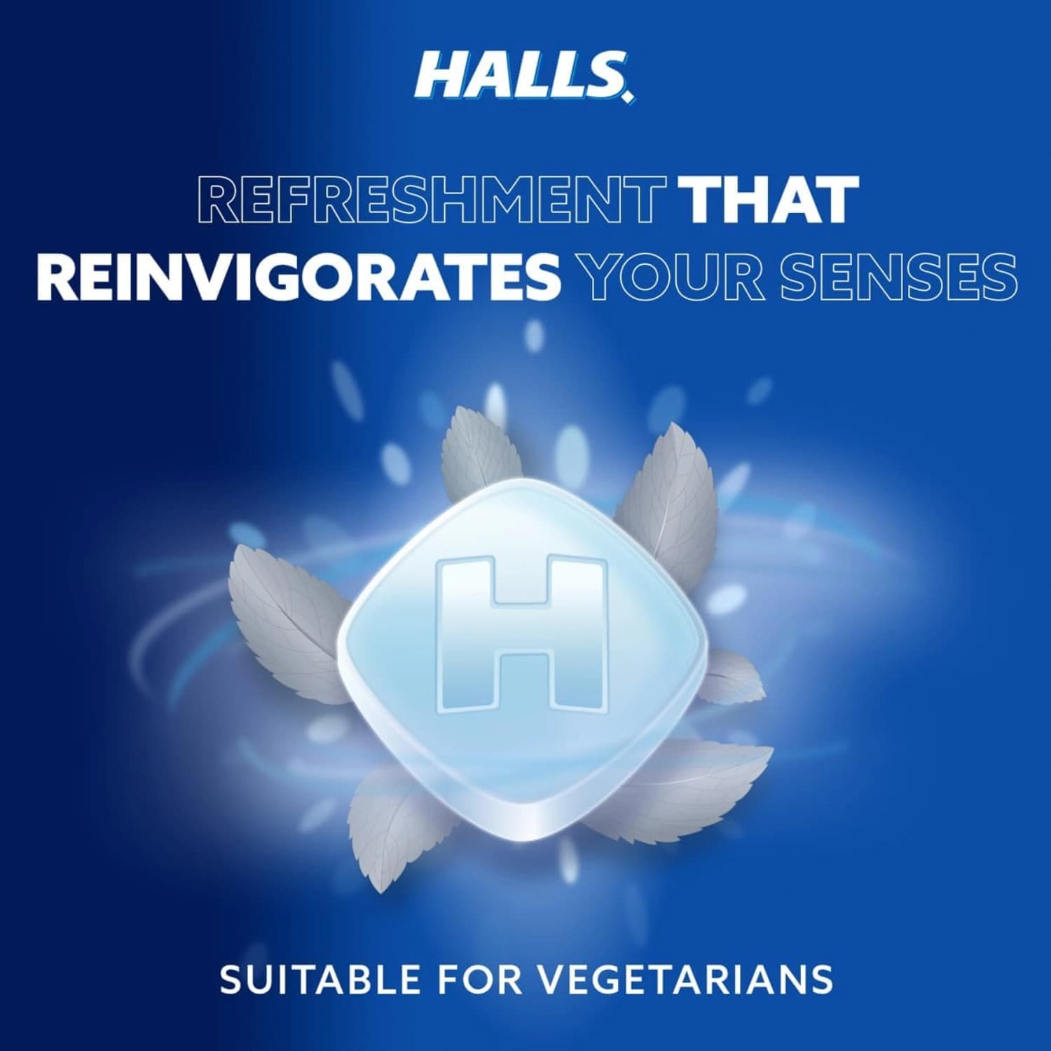 Halls Extra Strong Original Menthol Flavour Vapour Action Sweets - Pack of 10