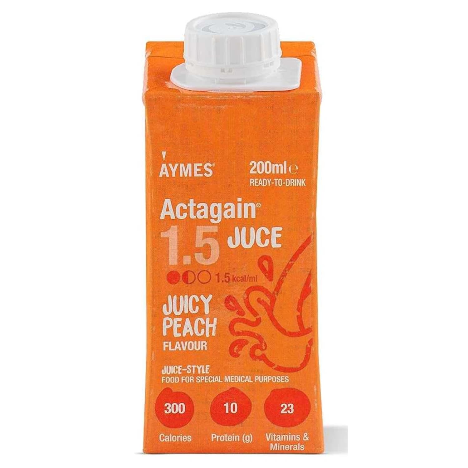 Aymes Actagain 1.5 Juce Juicy Peach 200ml