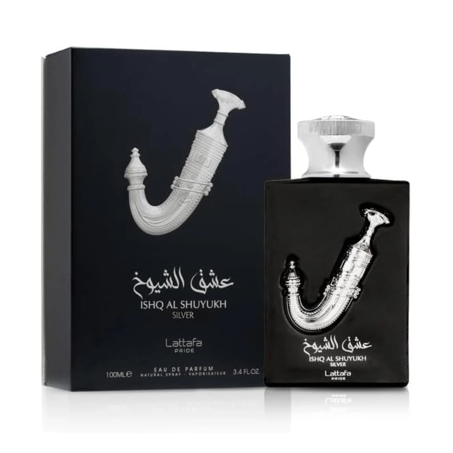 Lattafa Ishq Al Shuyukh Silver Eau De Parfum Spray 100ml