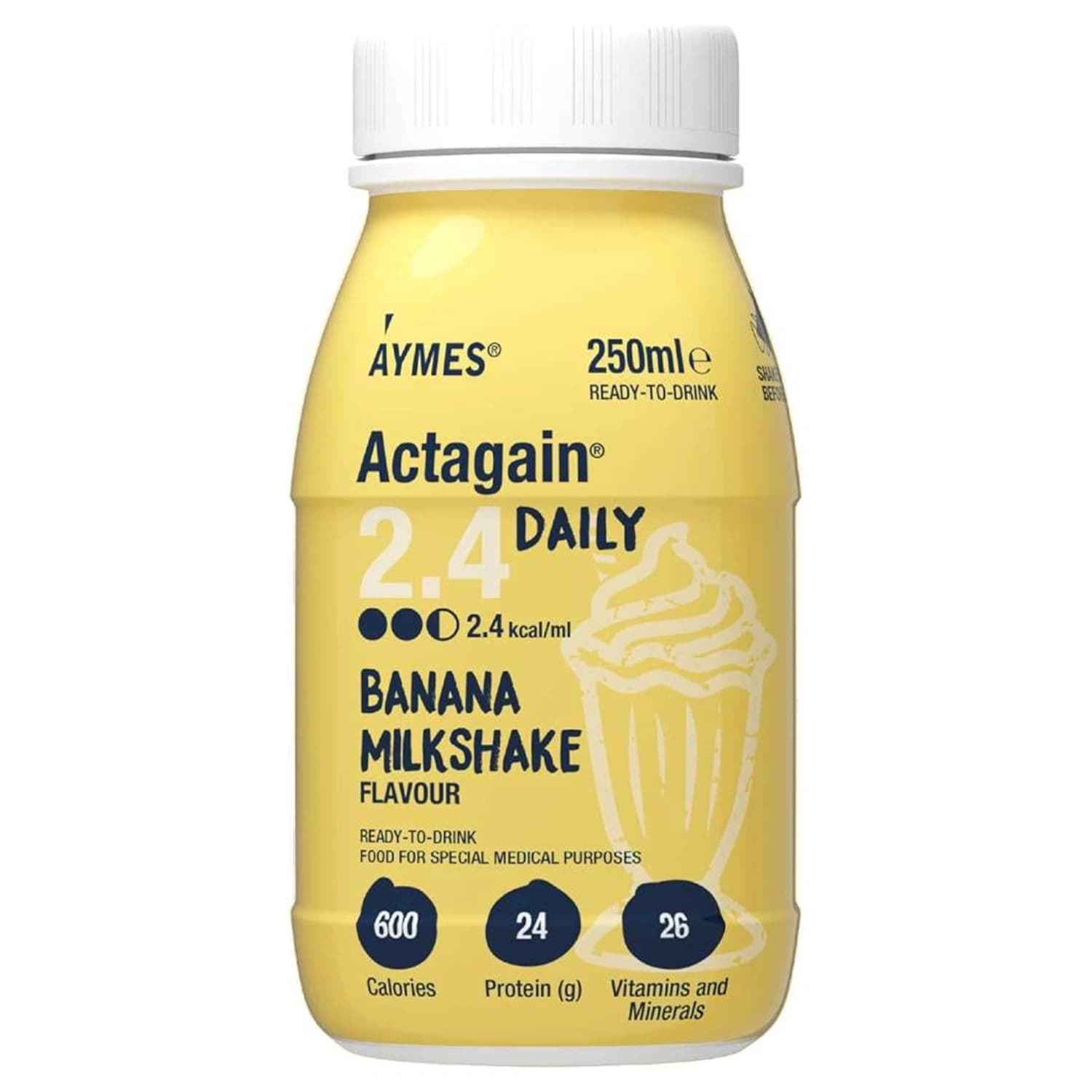 Aymes Actagain 2.4 Daily Banana Milkshake 250ml