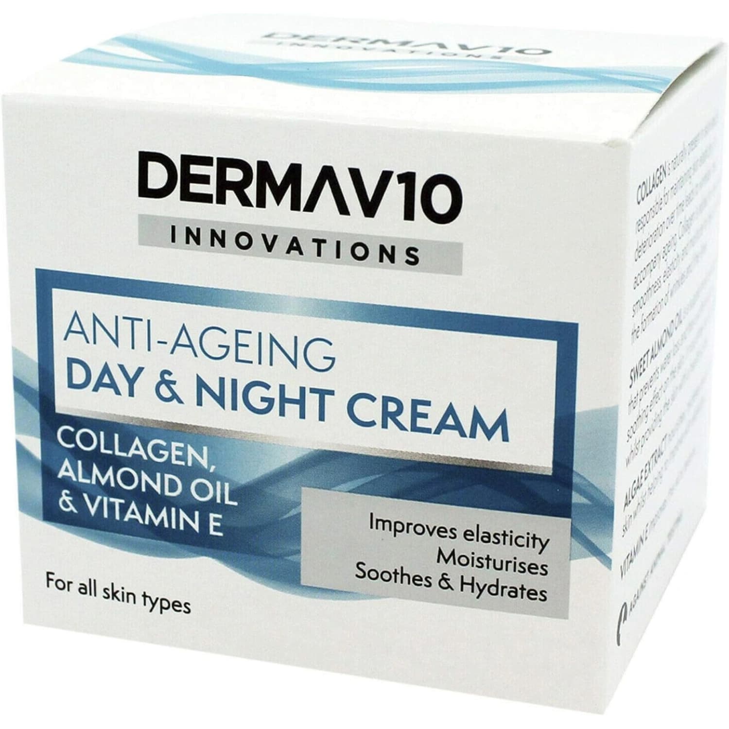 Derma V10  Day &amp; Night Cream Anti Ageing 50ml