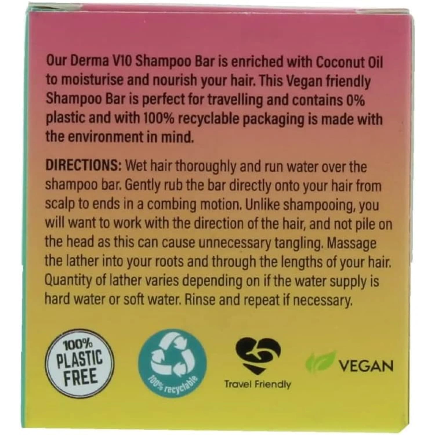 Derma V10 Shampoo Bar Coconut 50g