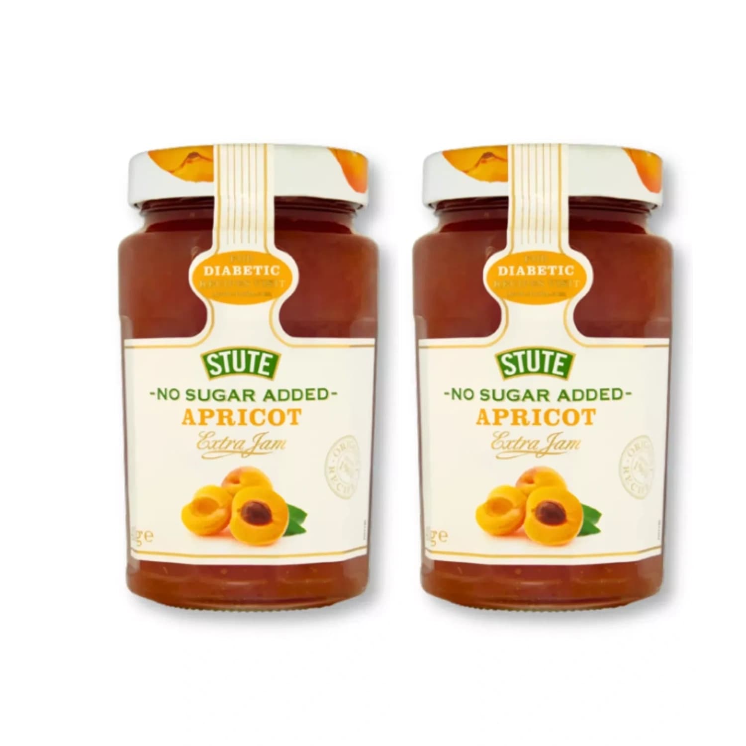 Stute Diabetic Apricot Extra Jam 430g - Pack of 2