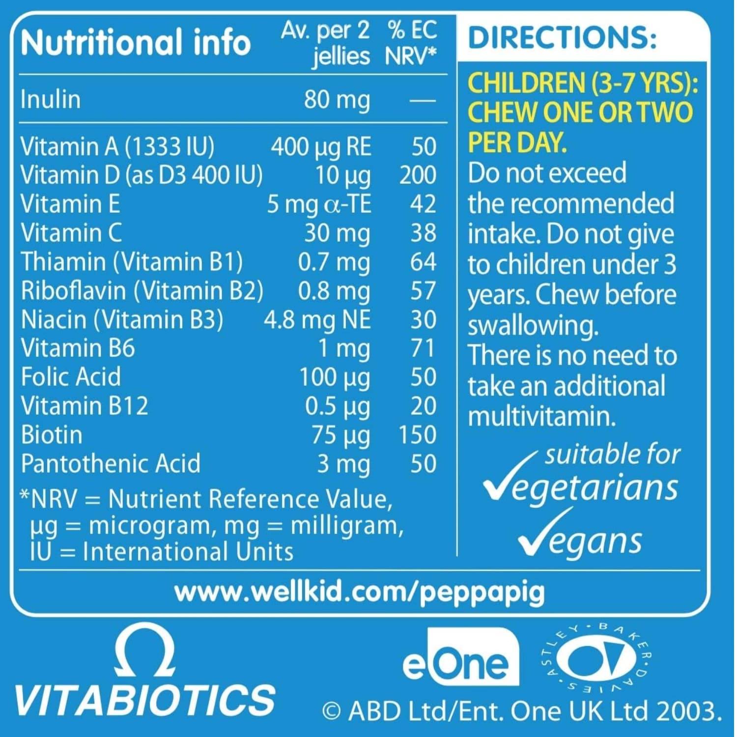 Wellkid Pastilles Peppa Pig Multi-Vitamin 30
