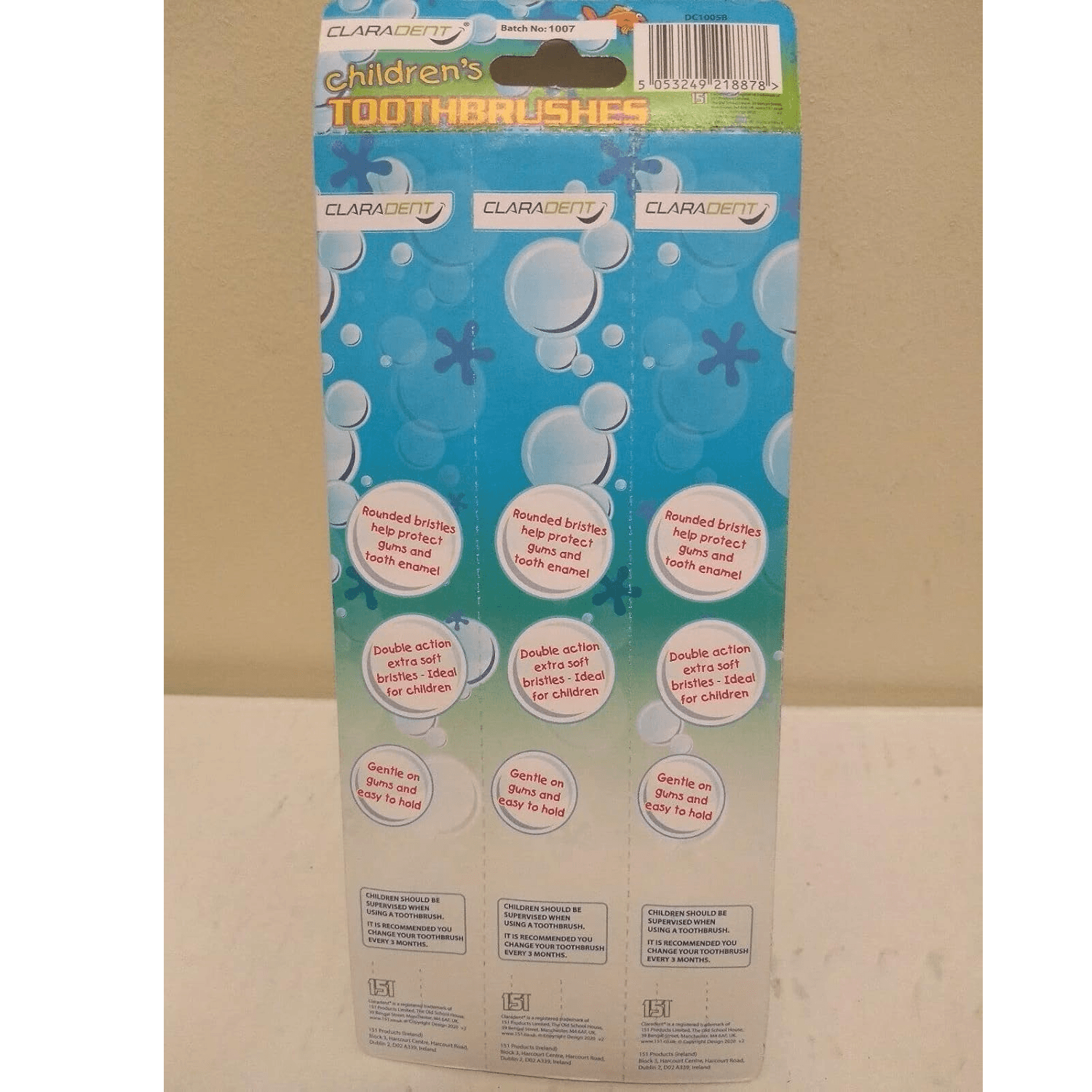 Claradent Kids Toothbrush Pack 3