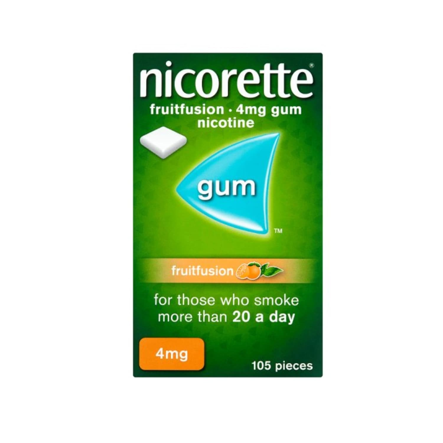 Nicorette Fruitfusion 4mg Sugar Free 105 Pieces