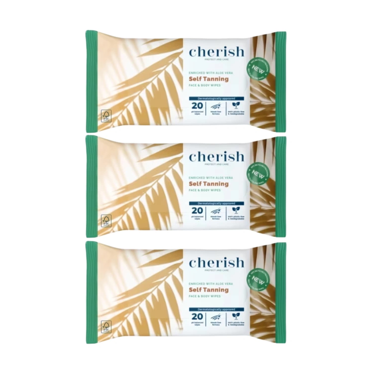 Cherish Self Tanning Wipes 20 Wipes