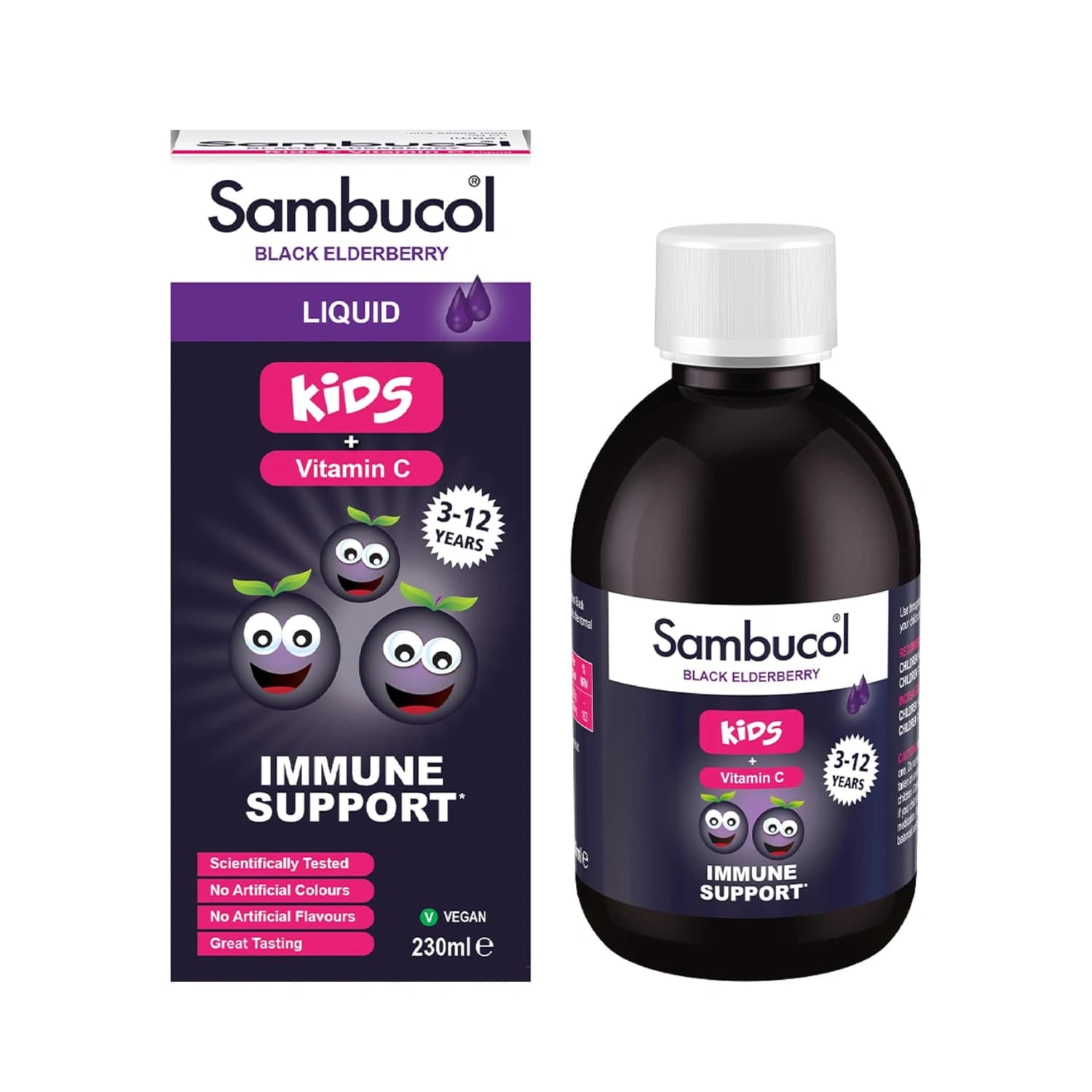 Sambucol Natural Black Elderberry Kids Liquid 230ml