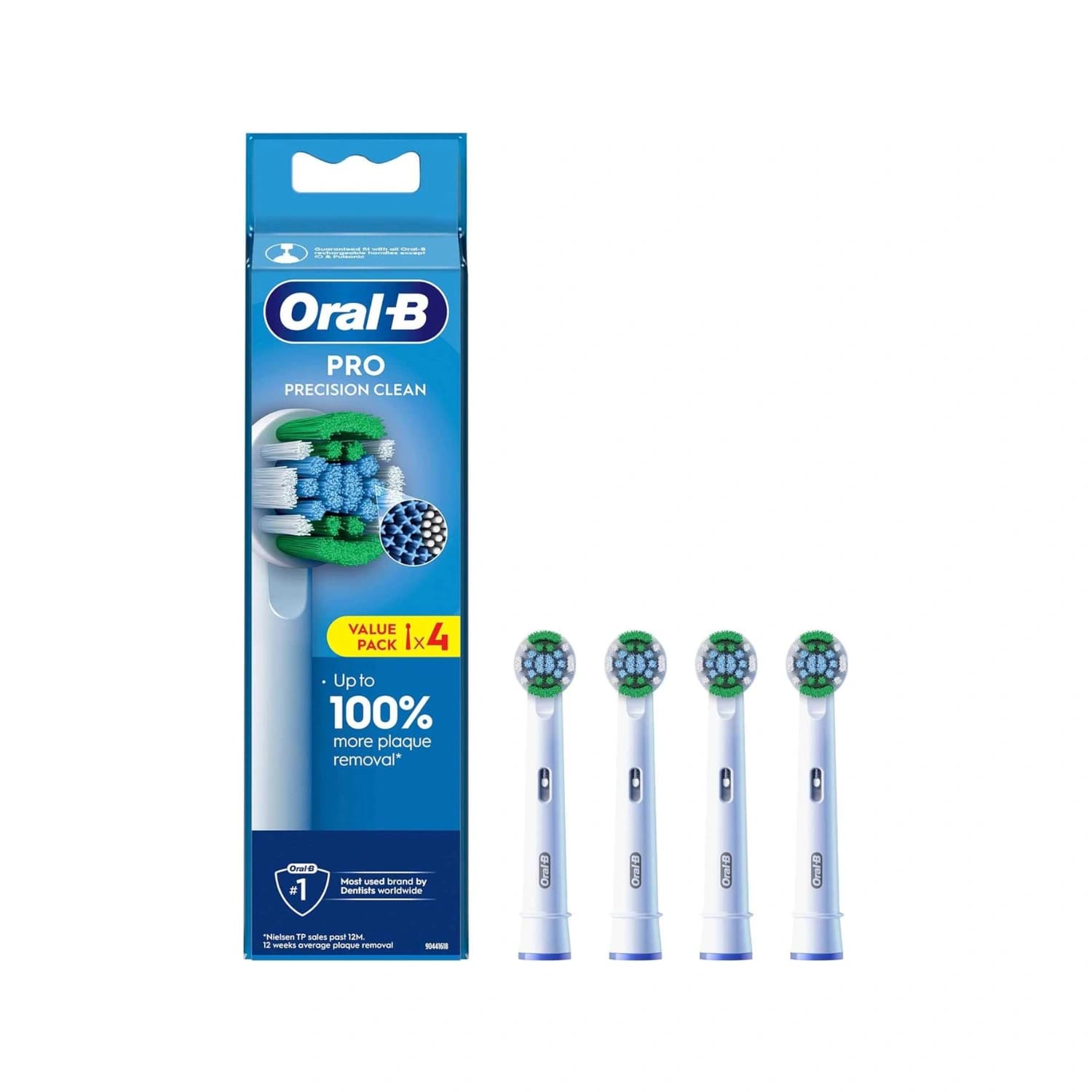 Oral B Pro Precision Clean Toothbrush Heads 4 Pack