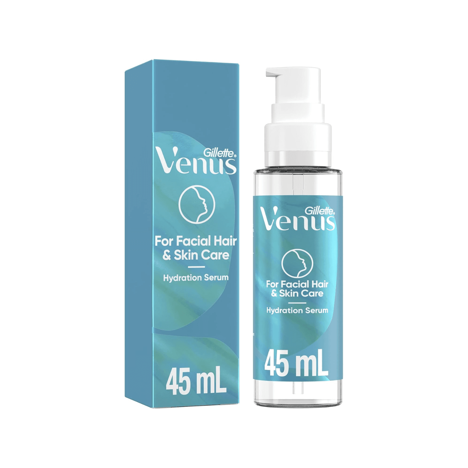 Gillette Venus For Facial Hair &amp; Skin Care Hydration Serum 45ml