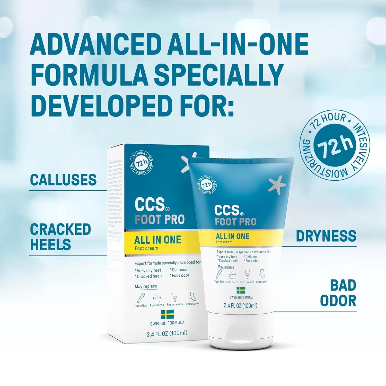 CCS Pro All-In-One Foot Cream 100ml