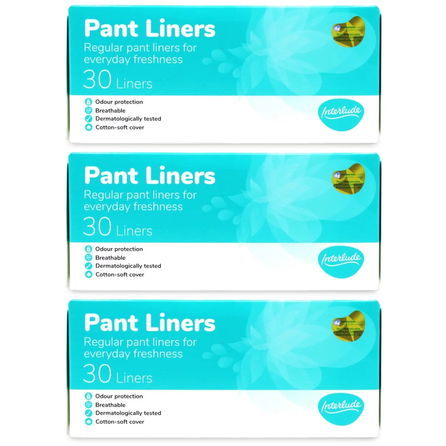 Interlude Panty Liners 30 Pack