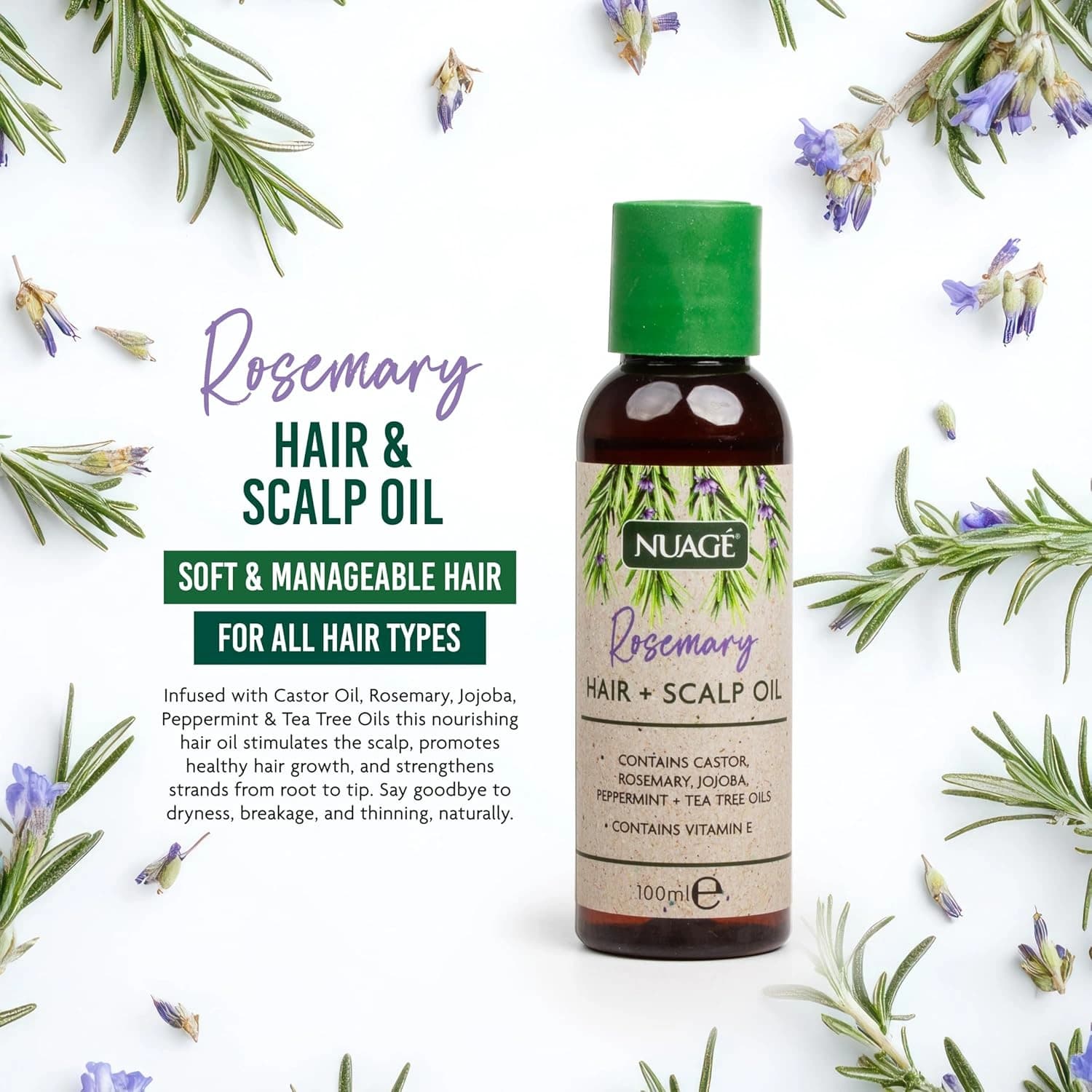Nuage Rosemary Hair &amp; Scalp Oil 100ml