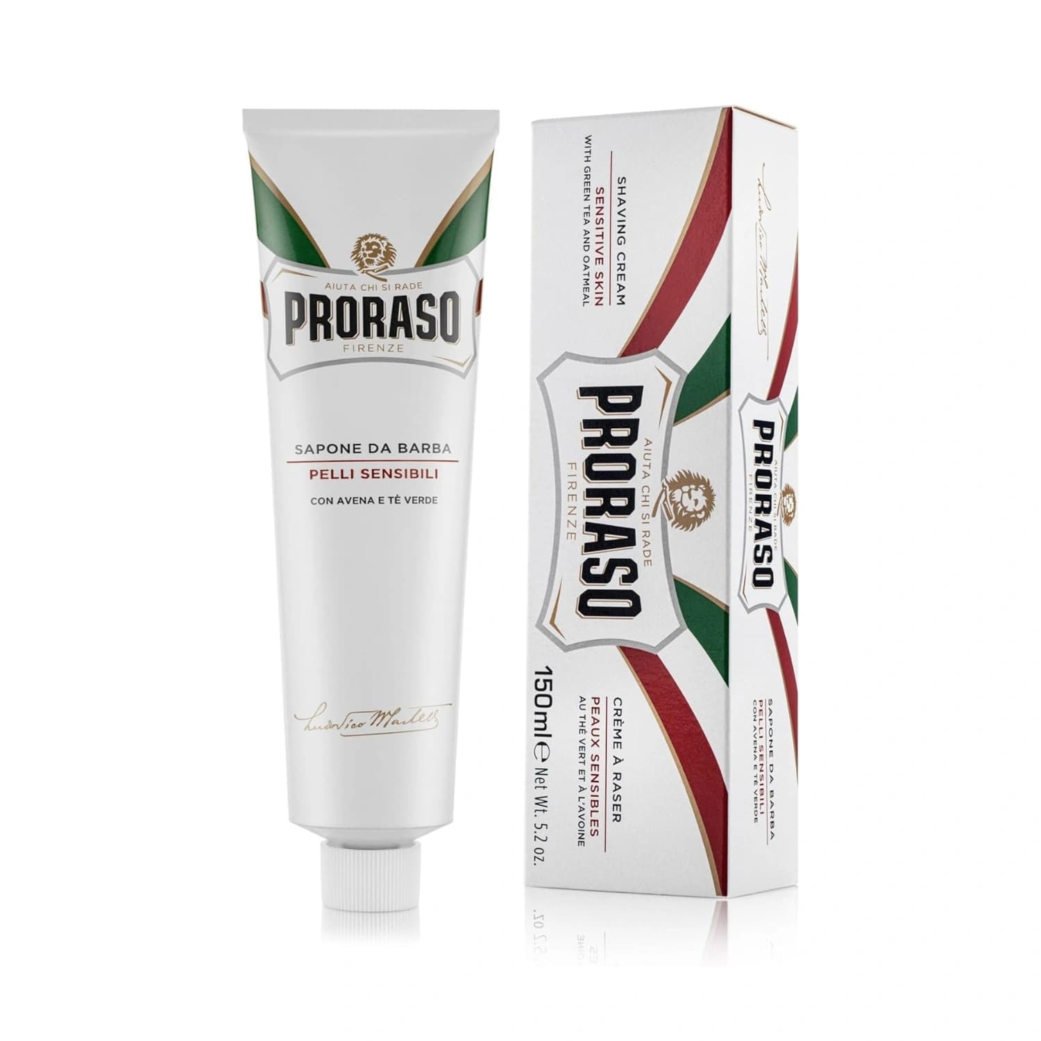 Proraso White Shaving Cream For Sensitive Skin 150ml