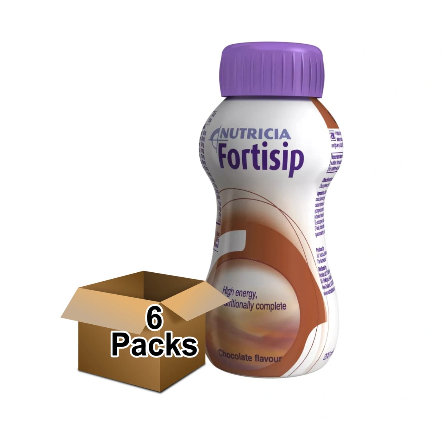 Fortisip Milkshake Chocolate Flavour 200ml - Pack of 6