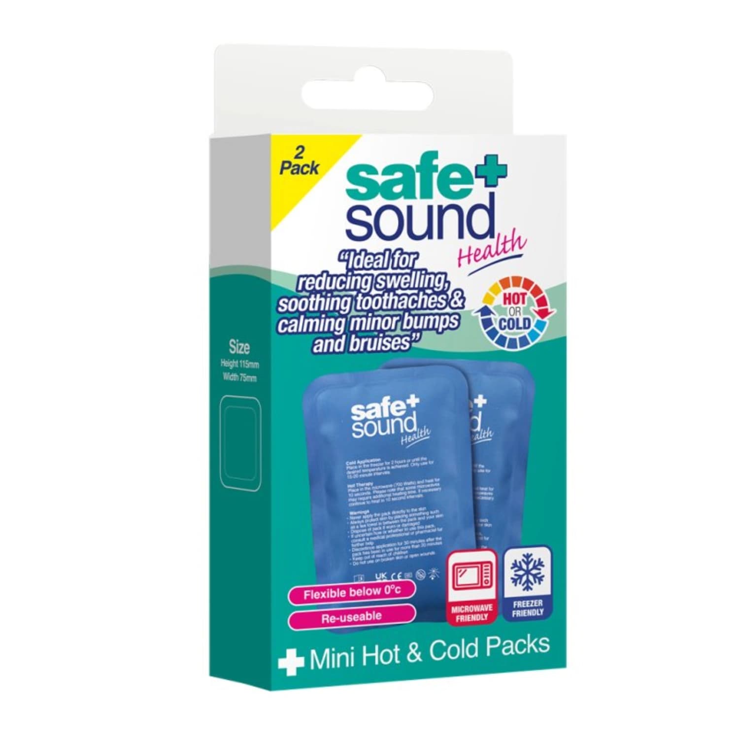Mini Hot & Cold Gel Packs – 2 Pack