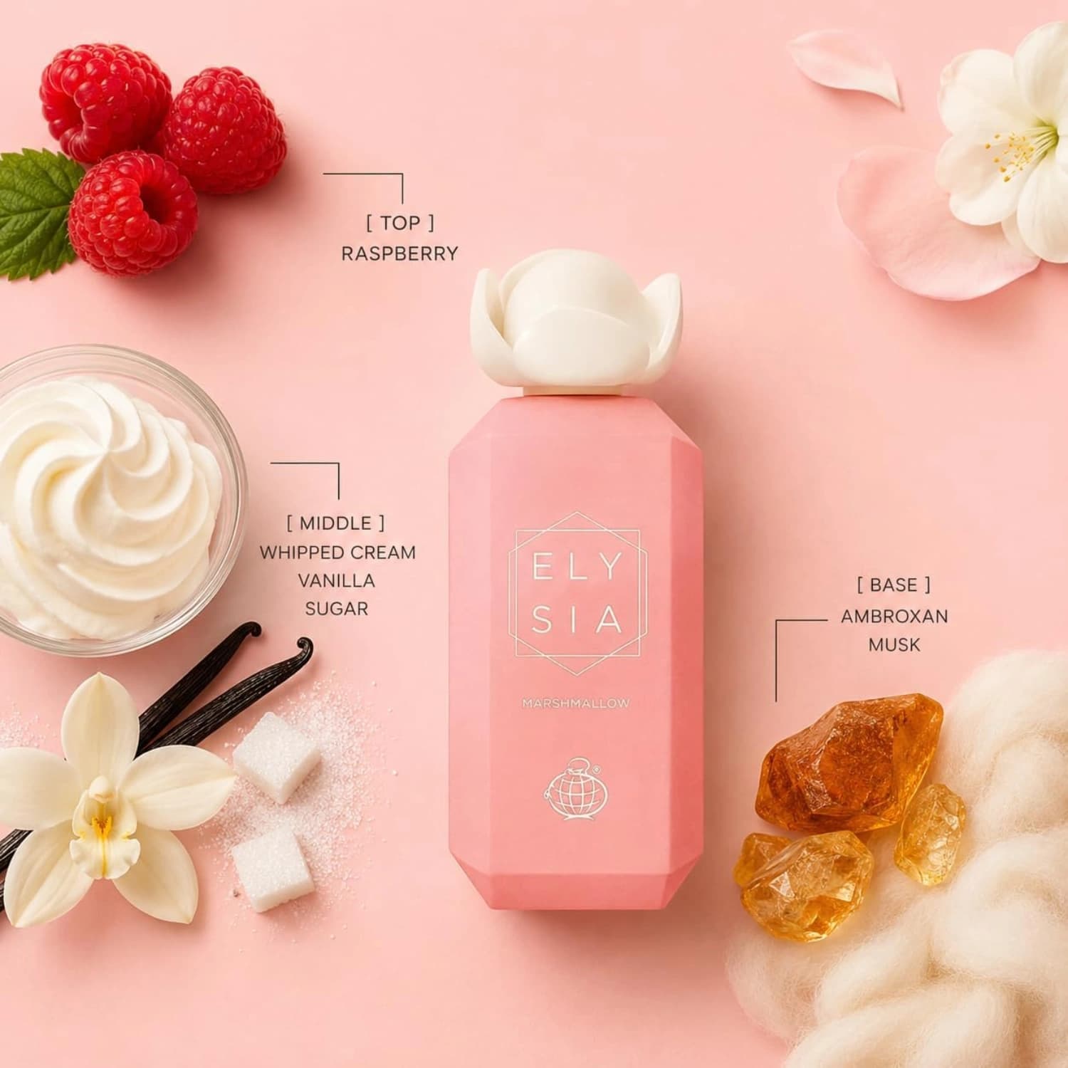 Fragrance World Elysia Marshmallow EDP Unisex 3.4 Fl Oz 100ml