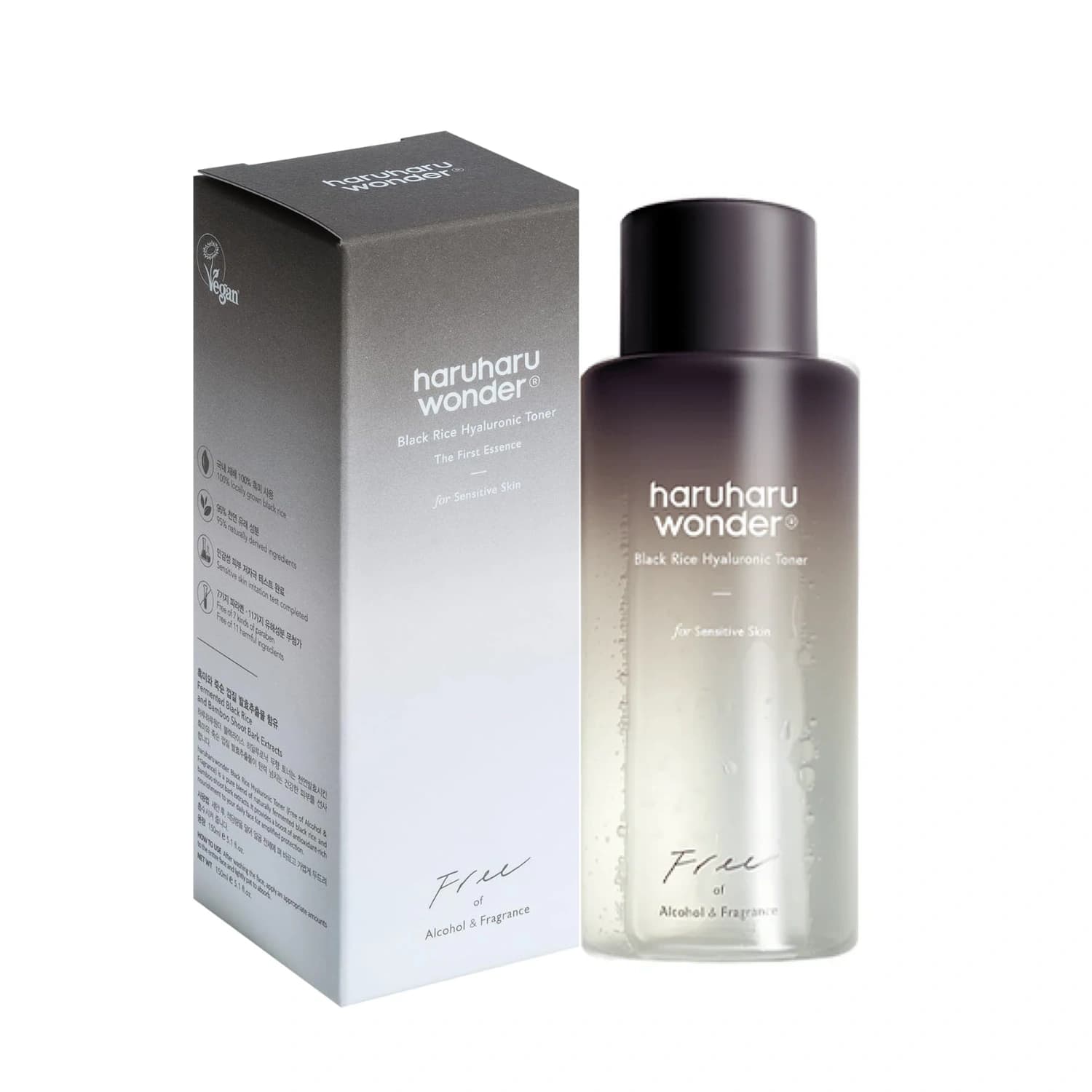 HaruHaru Wonder Black Rice Hyaluronic Toner For Sensitive Skin 150ml