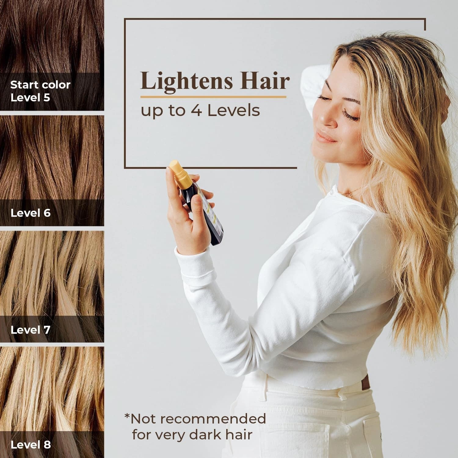 Intea Natural Blonde Hair Lotion Spray Hair Lightening 100ml