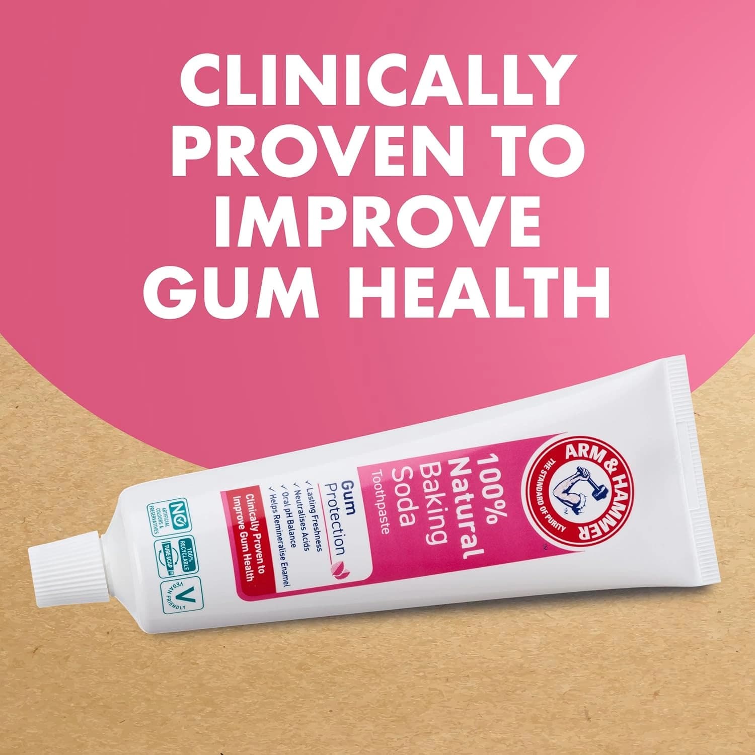 Arm & Hammer 100% Natural Gum Protection Toothpaste 75ml