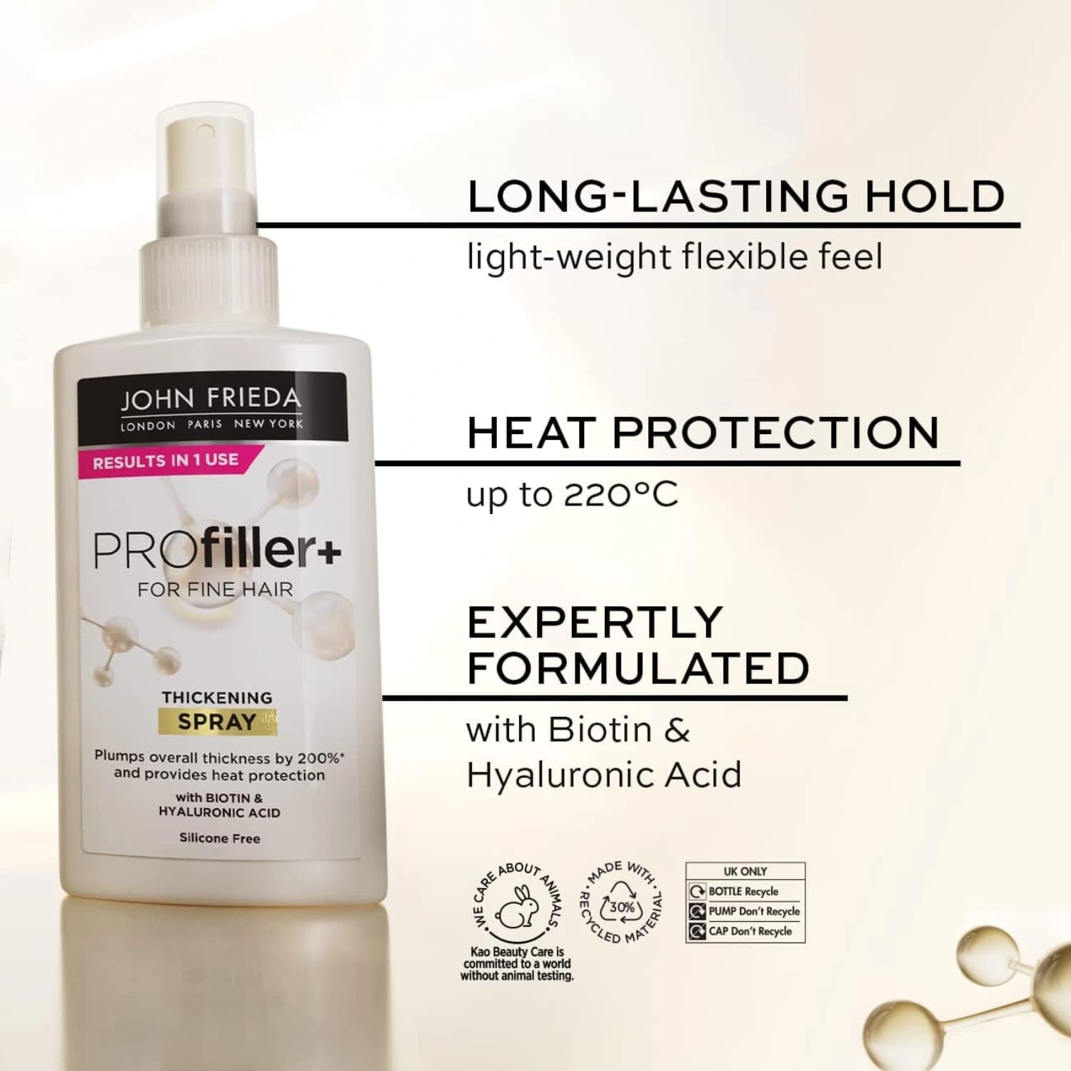 John Frieda PROfiller+ Thickening Spray With Heat Protection 150ml